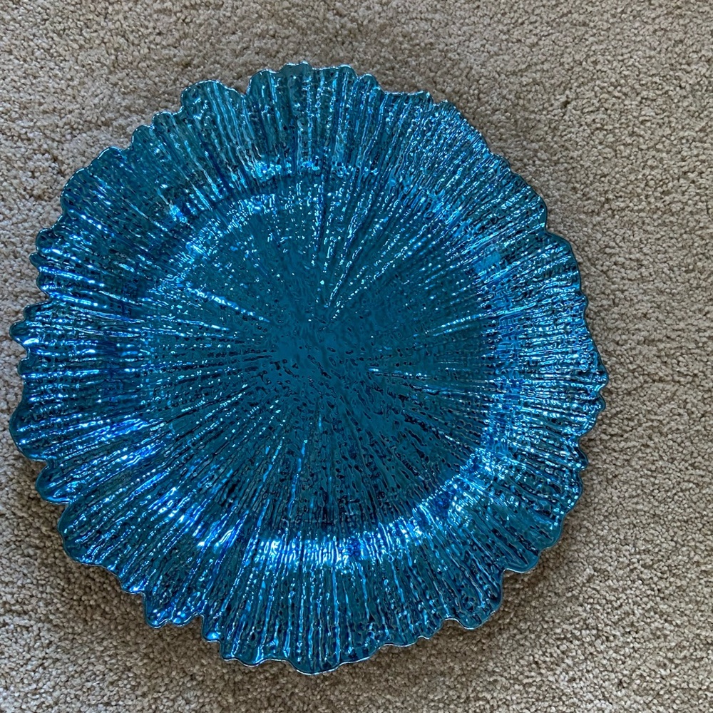Turquoise Charger plates